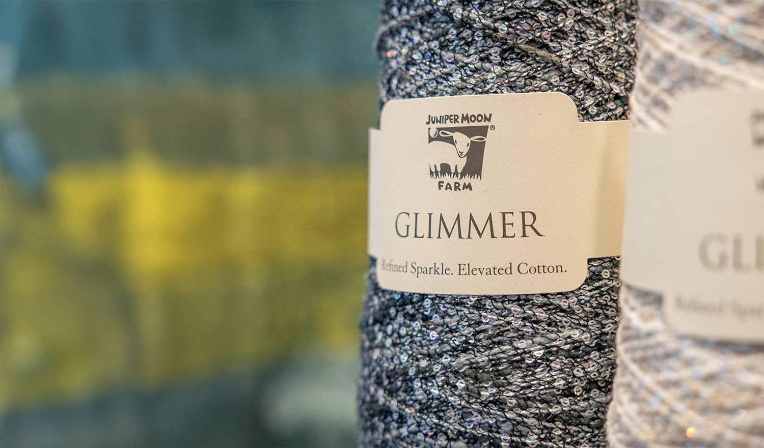 Add a little sparkle to your summer knitting! Shine softly with Jupiter Moon Farm's Glimmer 