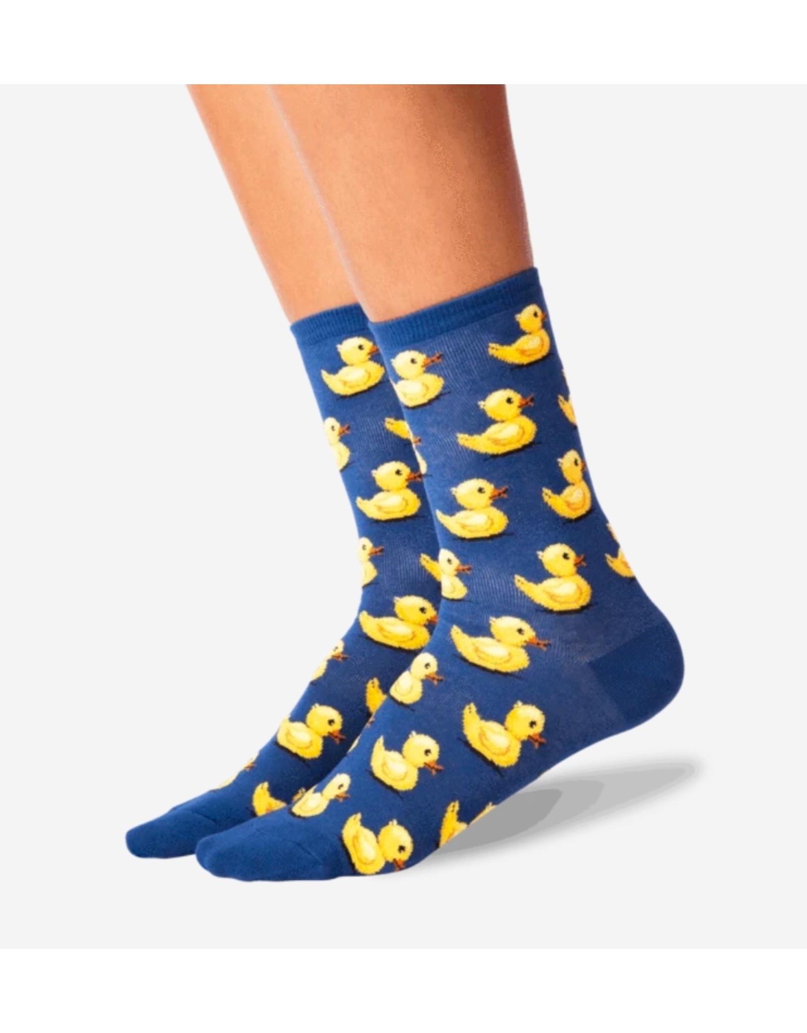 Women's Rubber Duck Crew Socks - Blue