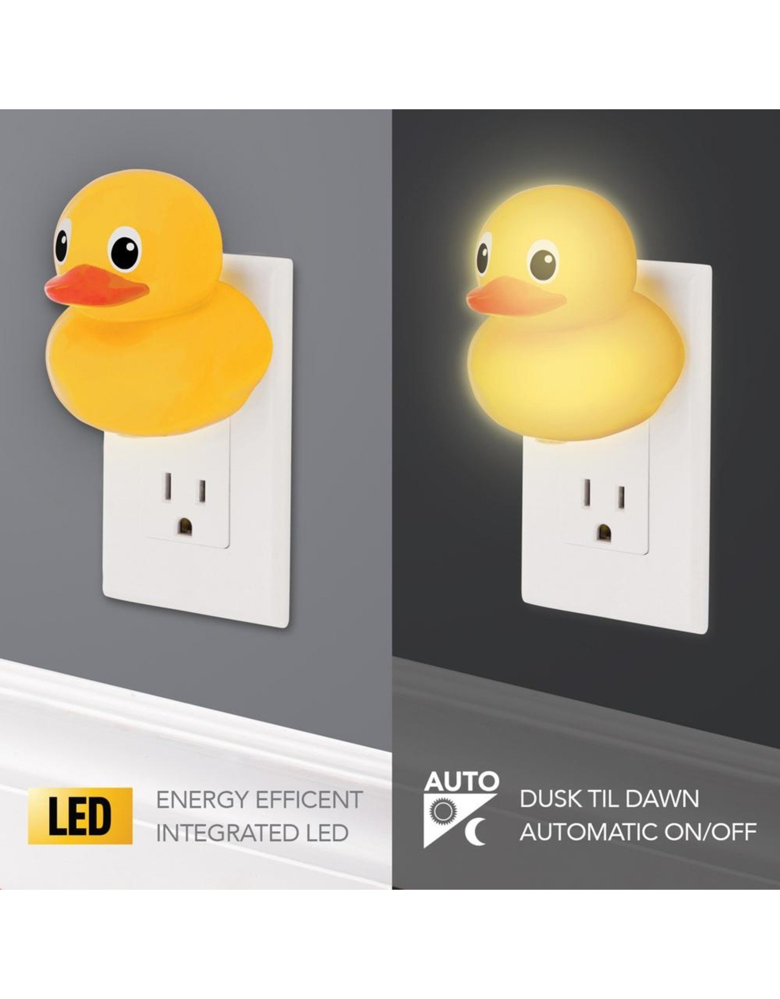 LED Automatic Rubber Duck Night Light