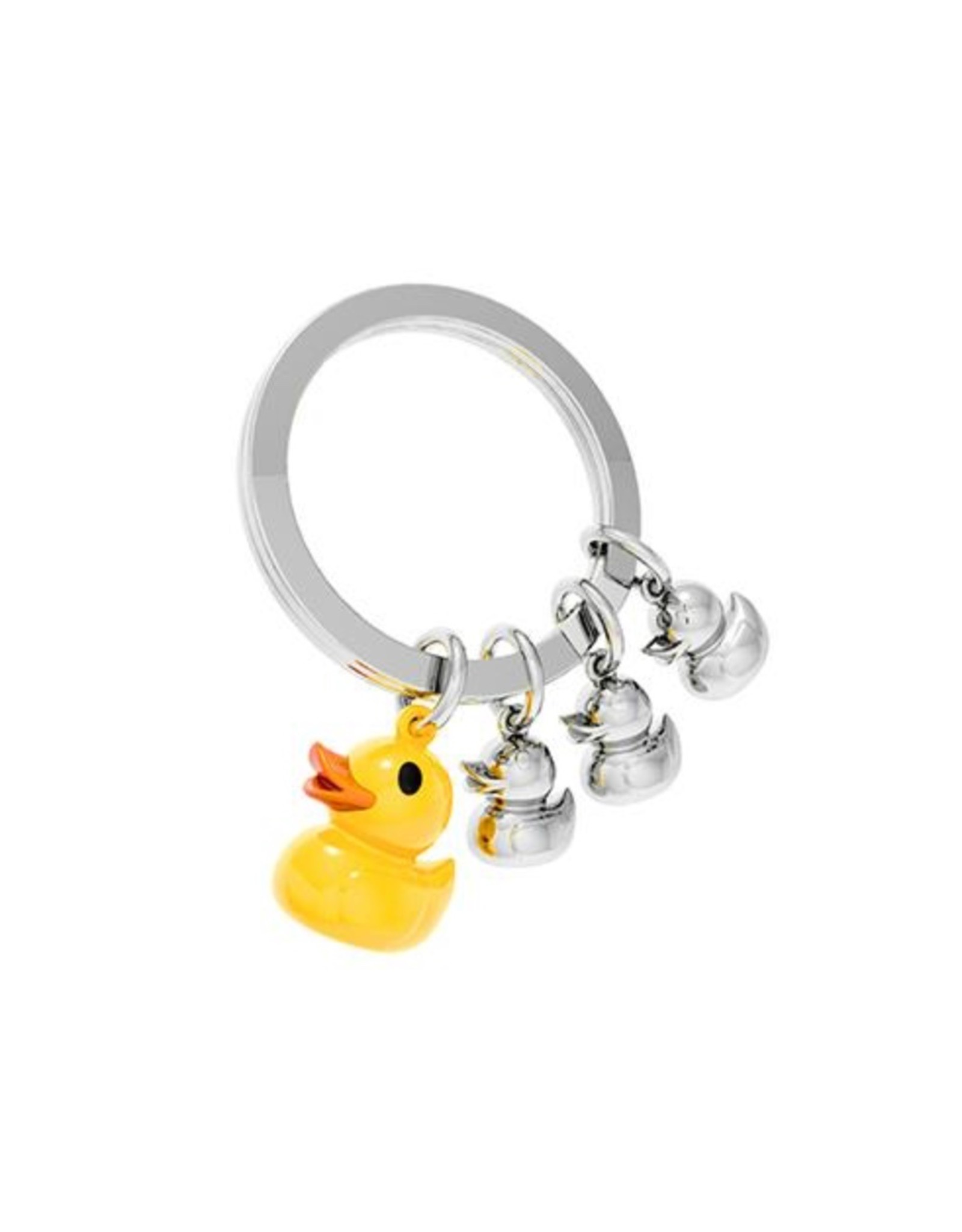Porte-clés Canard Jaune Lumineux Et Cancanant - Jouet Anti-stress Portable Pour Sacs Et Clés | 2,5 X 2,5 X 6 Cm