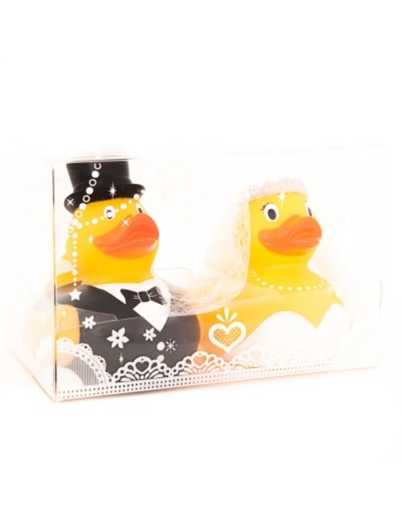 Just Ducks Own Bride & Groom Rubber Duck Set