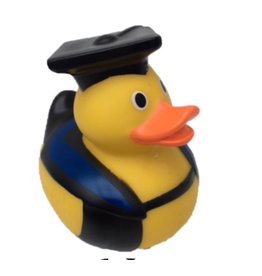 Just Ducks Own Graduate with Blue Robe Rubber Duck