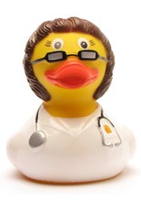 Brunette Doctor Rubber Duck