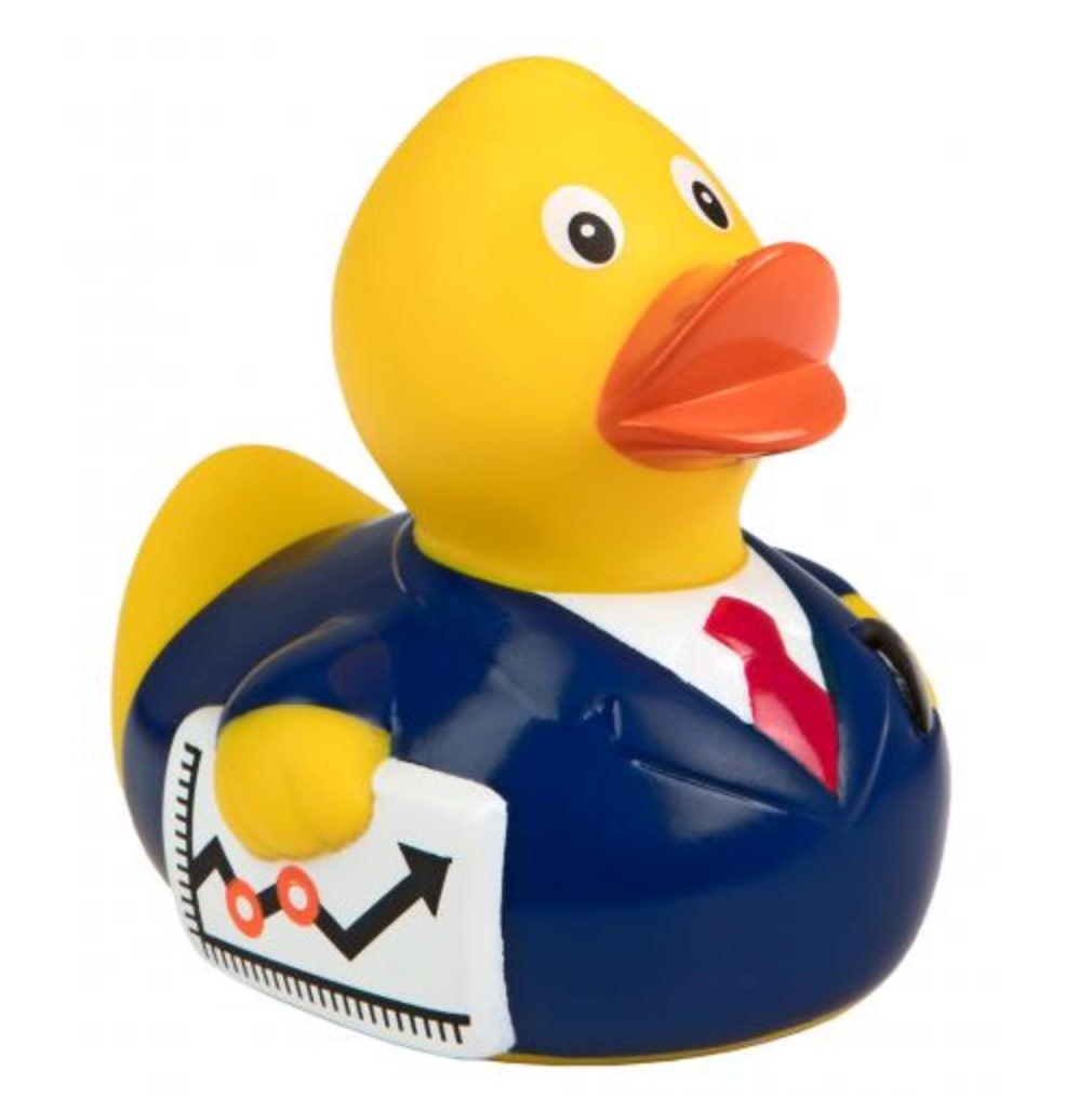 Business Man Rubber Duck.