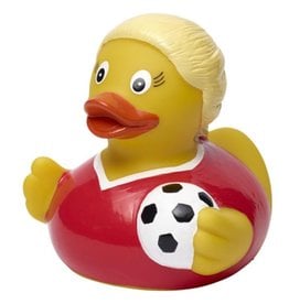 Soccer Girl Rubber Duck
