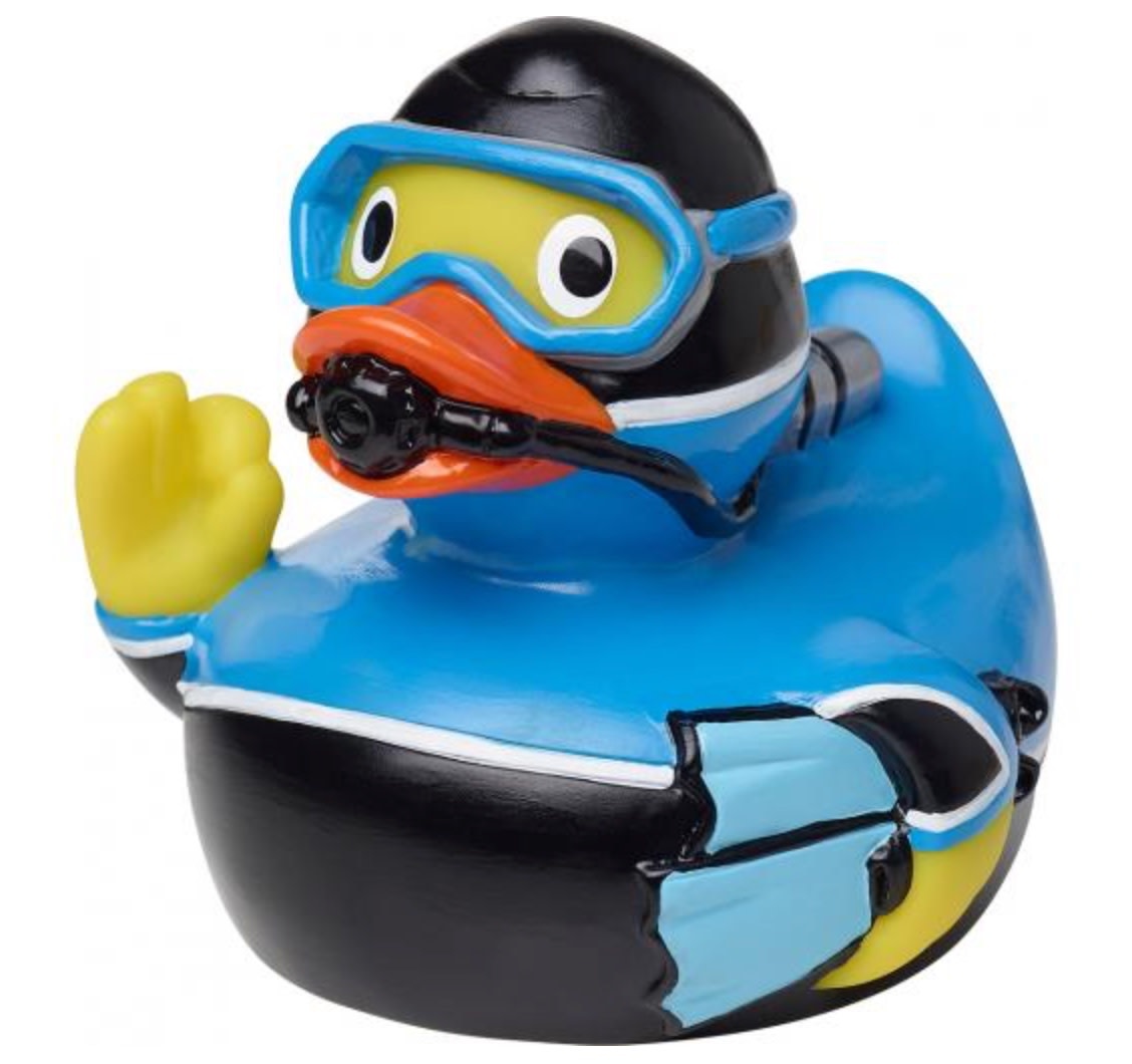 scuba rubber duck