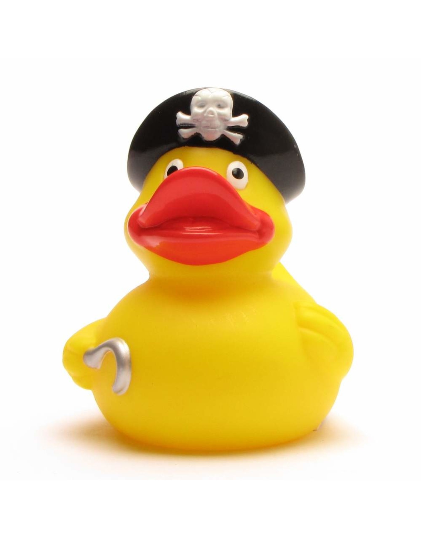 Pirate Rubber Duck with Hook & Skull Hat