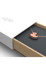 Rubber Duck Pendant & Chain - Rose Gold