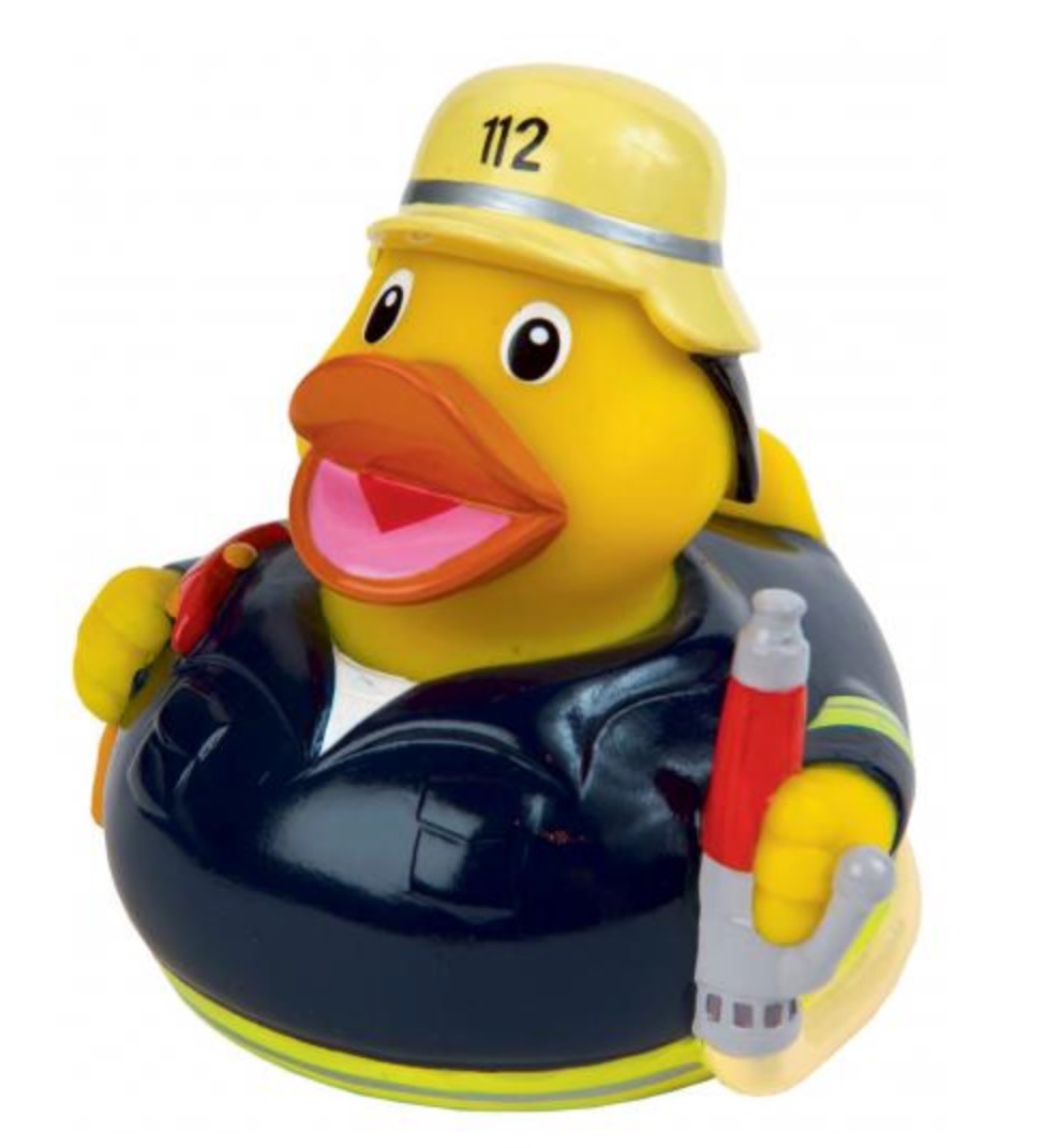 firefighter rubber duck