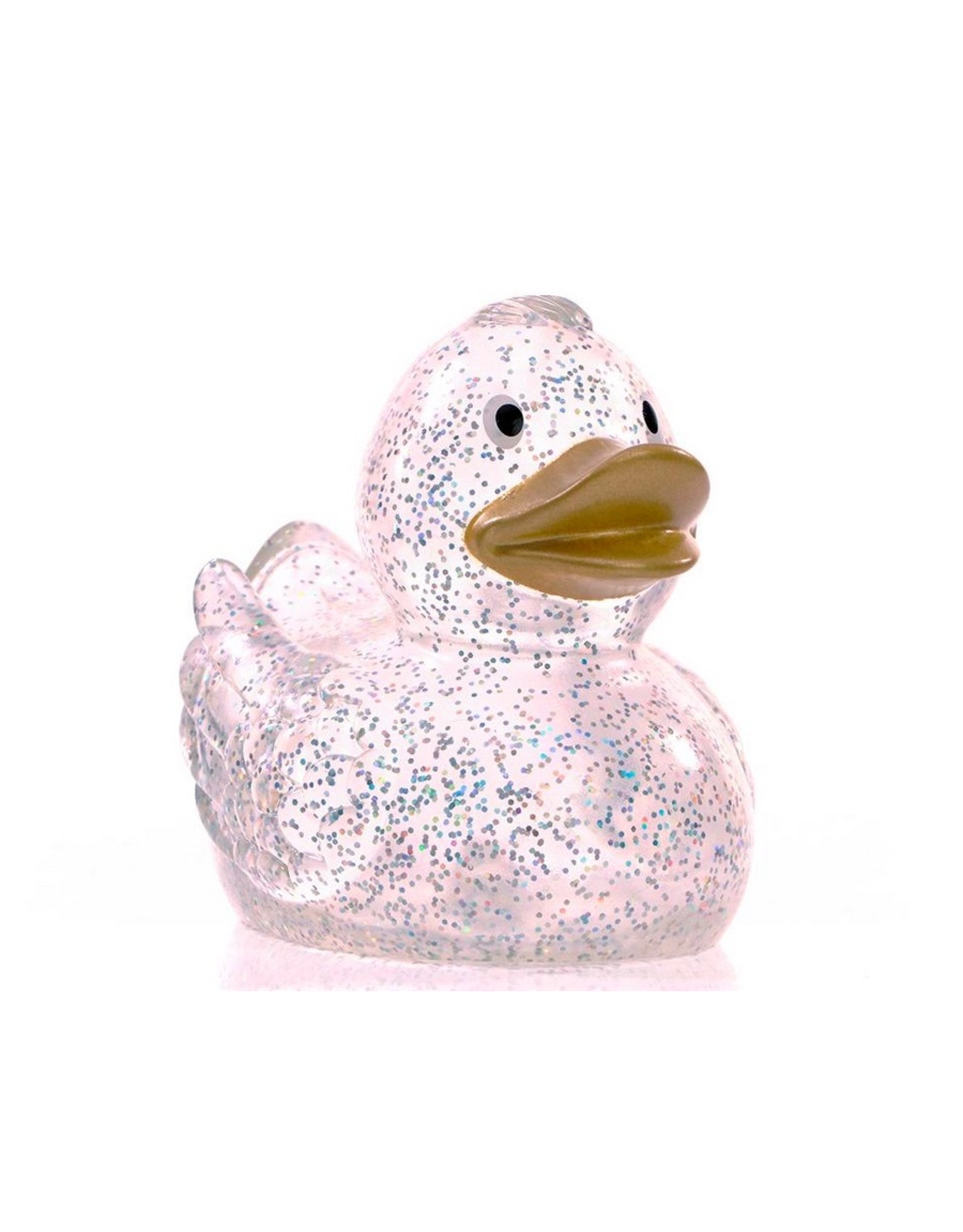 Glitter Rubber Duck with Gold Beak