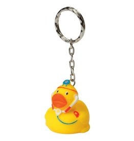 Mini Doctor Rubber Duck Keychain