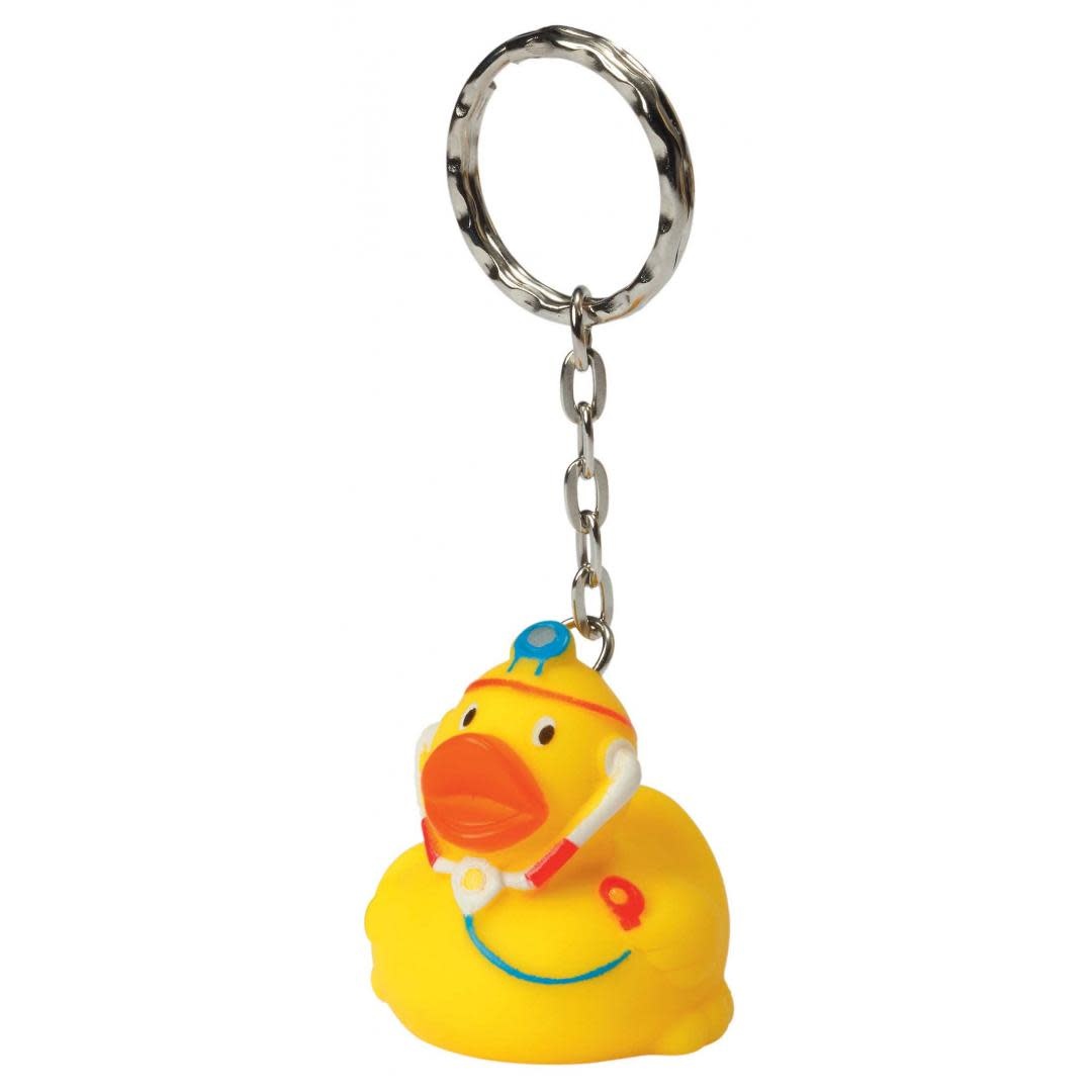 Mini Doctor Rubber Duck Keychain
