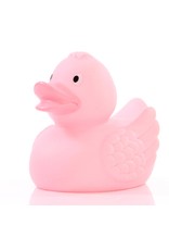 Pastel Pink Rubber Duck with Wings