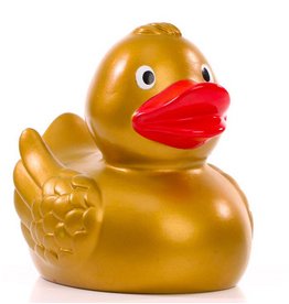 Solid Gold Rubber Duck with Wings