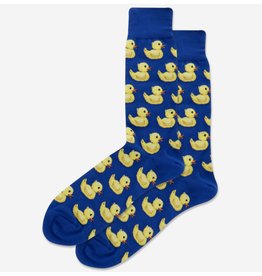 Men's Rubber Duck Crew Socks - Blue