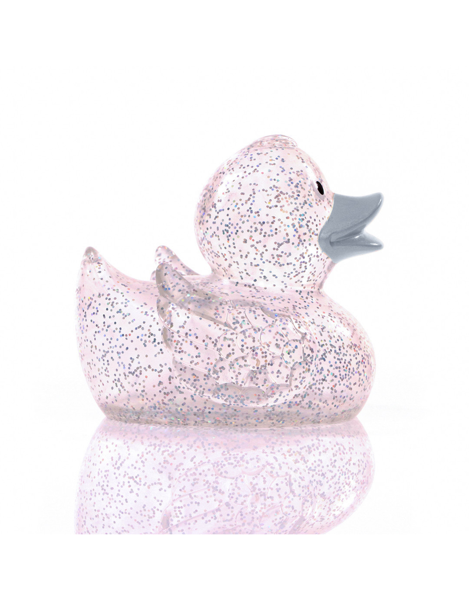 Glitter Rubber Duck with Silver Beak