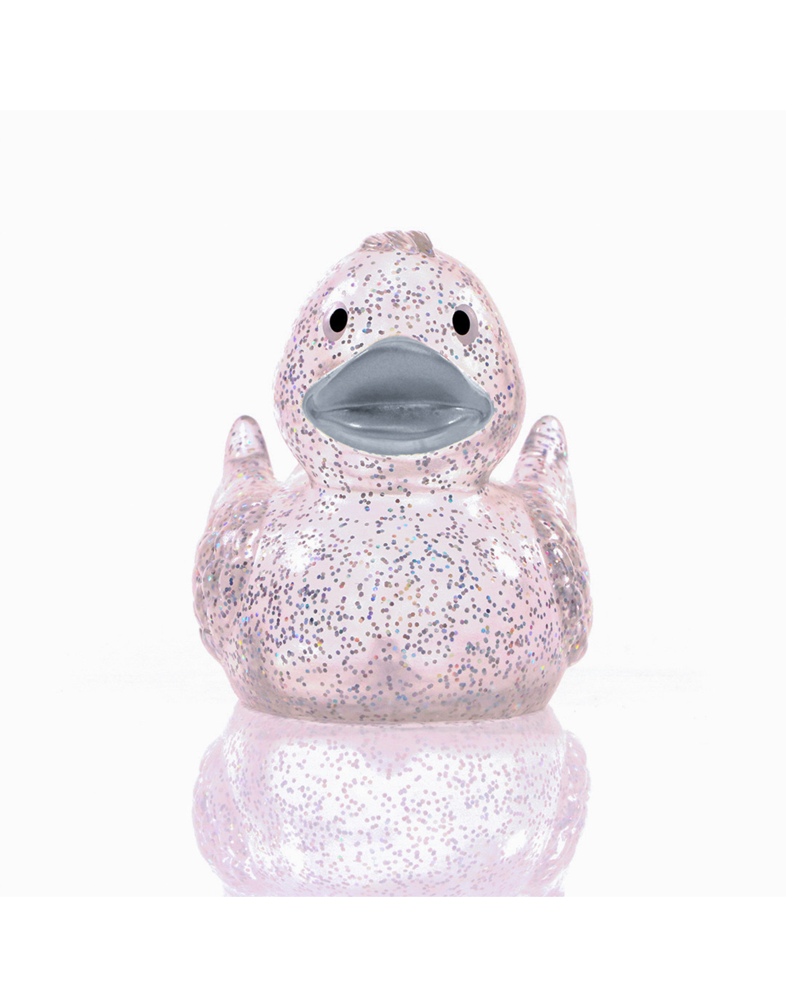 Glitter Rubber Duck with Silver Beak