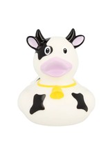 Lilalu Black & White Cow Rubber Duck