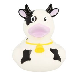 Lilalu Black & White Cow Rubber Duck