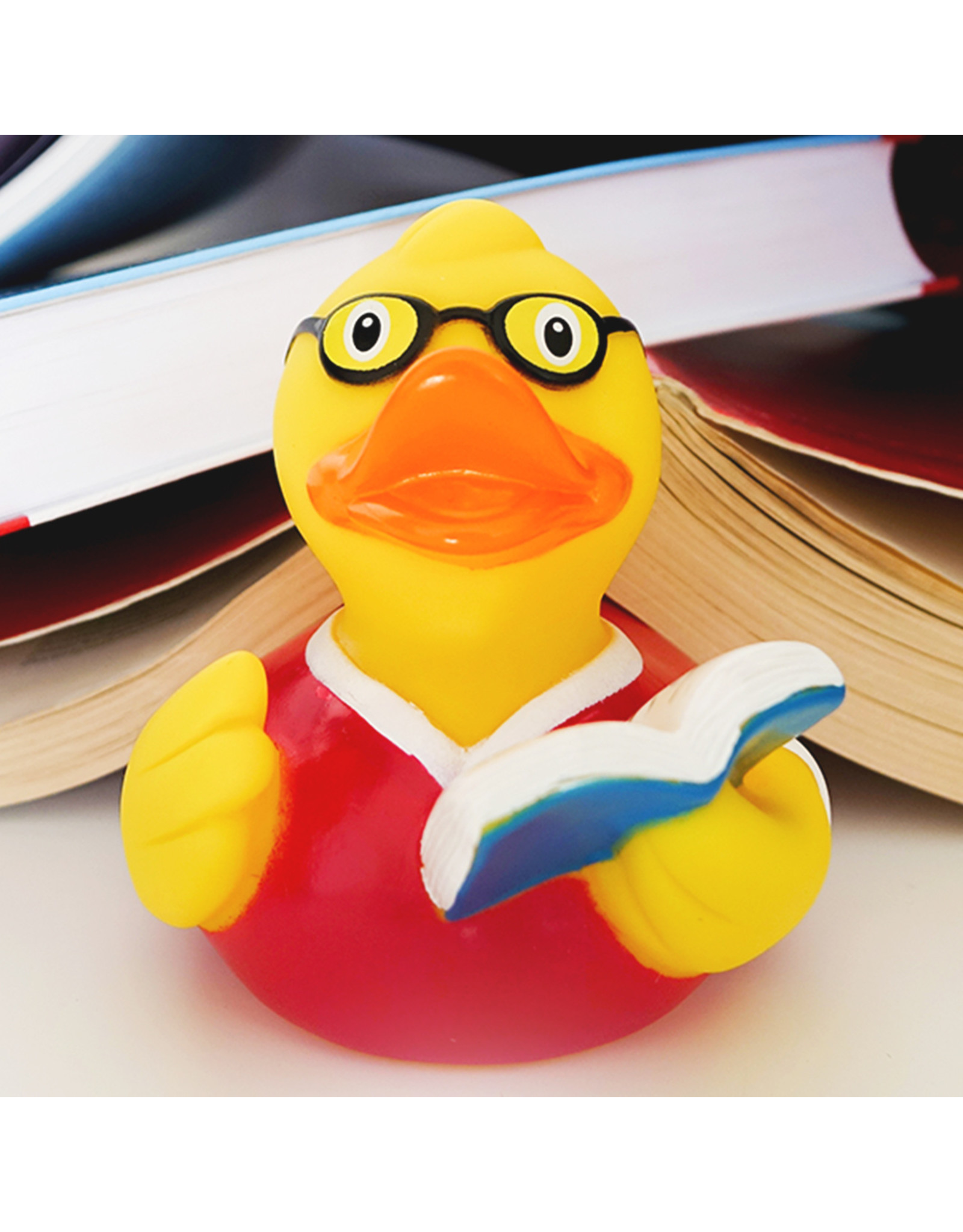 Lilalu Book Reader Rubber Duck