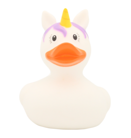 Lilalu White Unicorn Rubber Duck