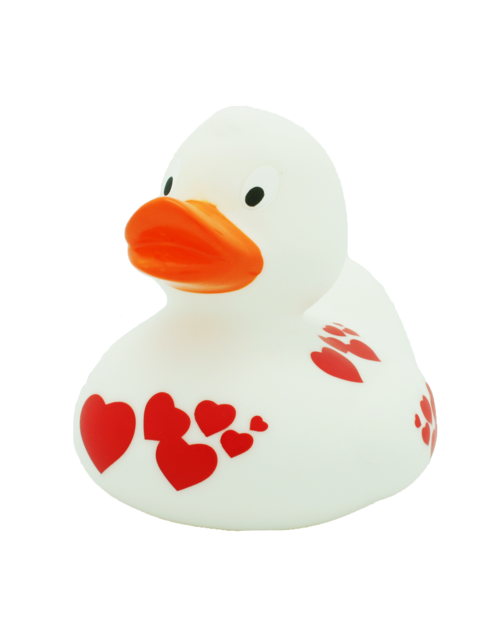 Lilalu Red Hearts Rubber Duck