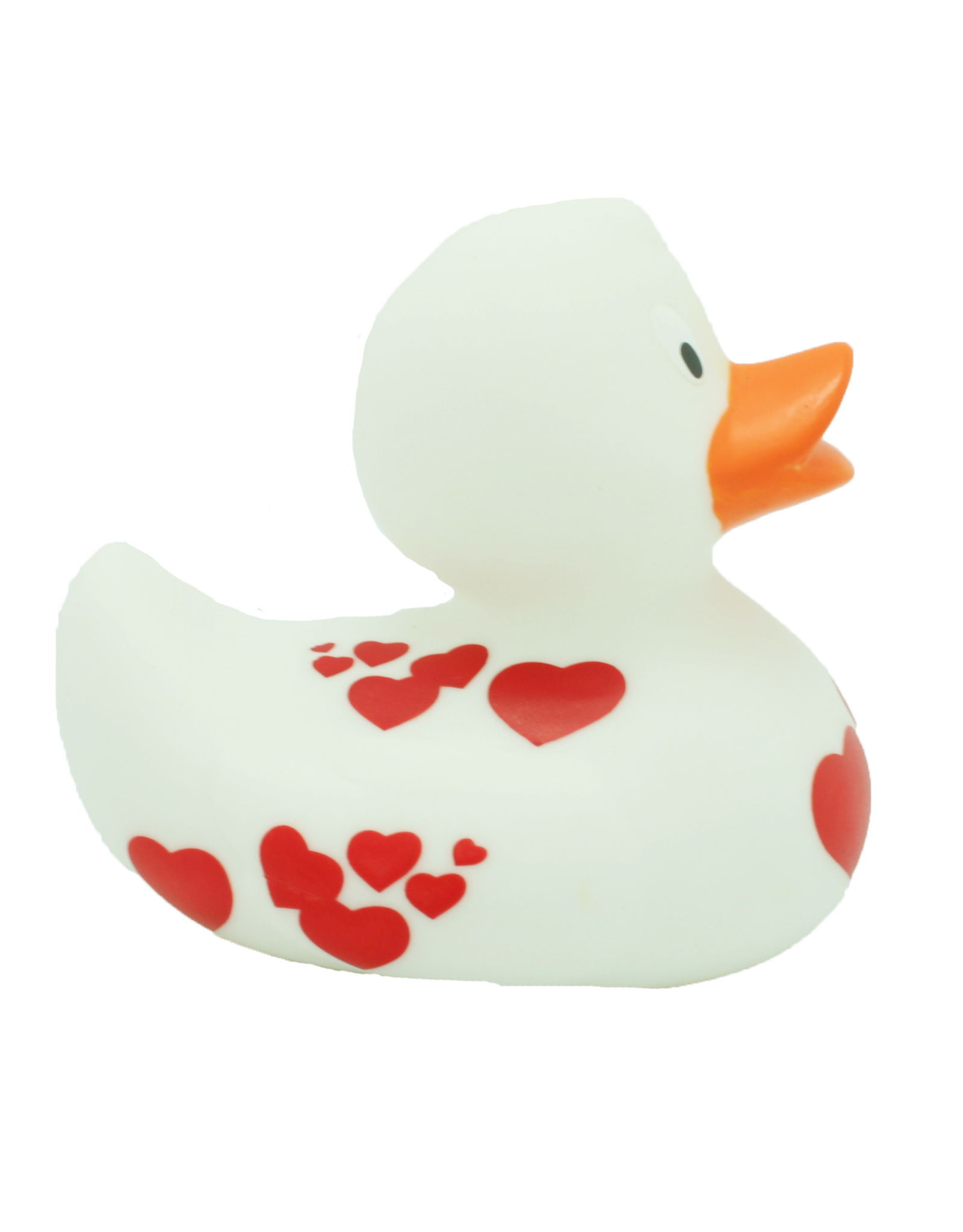 Lilalu Red Hearts Rubber Duck