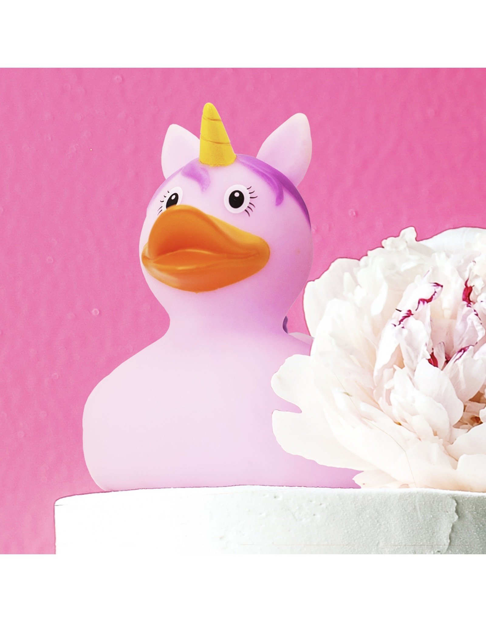 Lilalu Pink Unicorn Rubber Duck