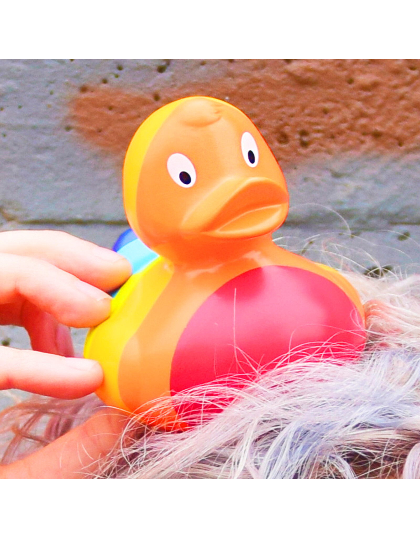 Colorful Rainbow Rubber Duck Le Petit Duck Shoppe Montreal