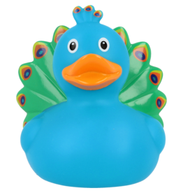 Lilalu Colourful Peacock Rubber Duck