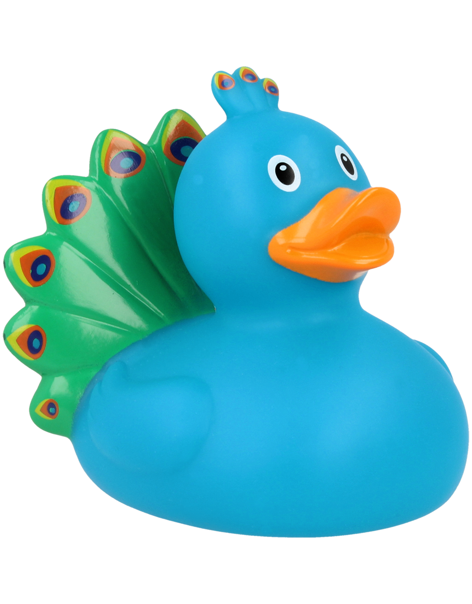 Lilalu Colourful Peacock Rubber Duck