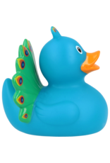 Lilalu Colourful Peacock Rubber Duck