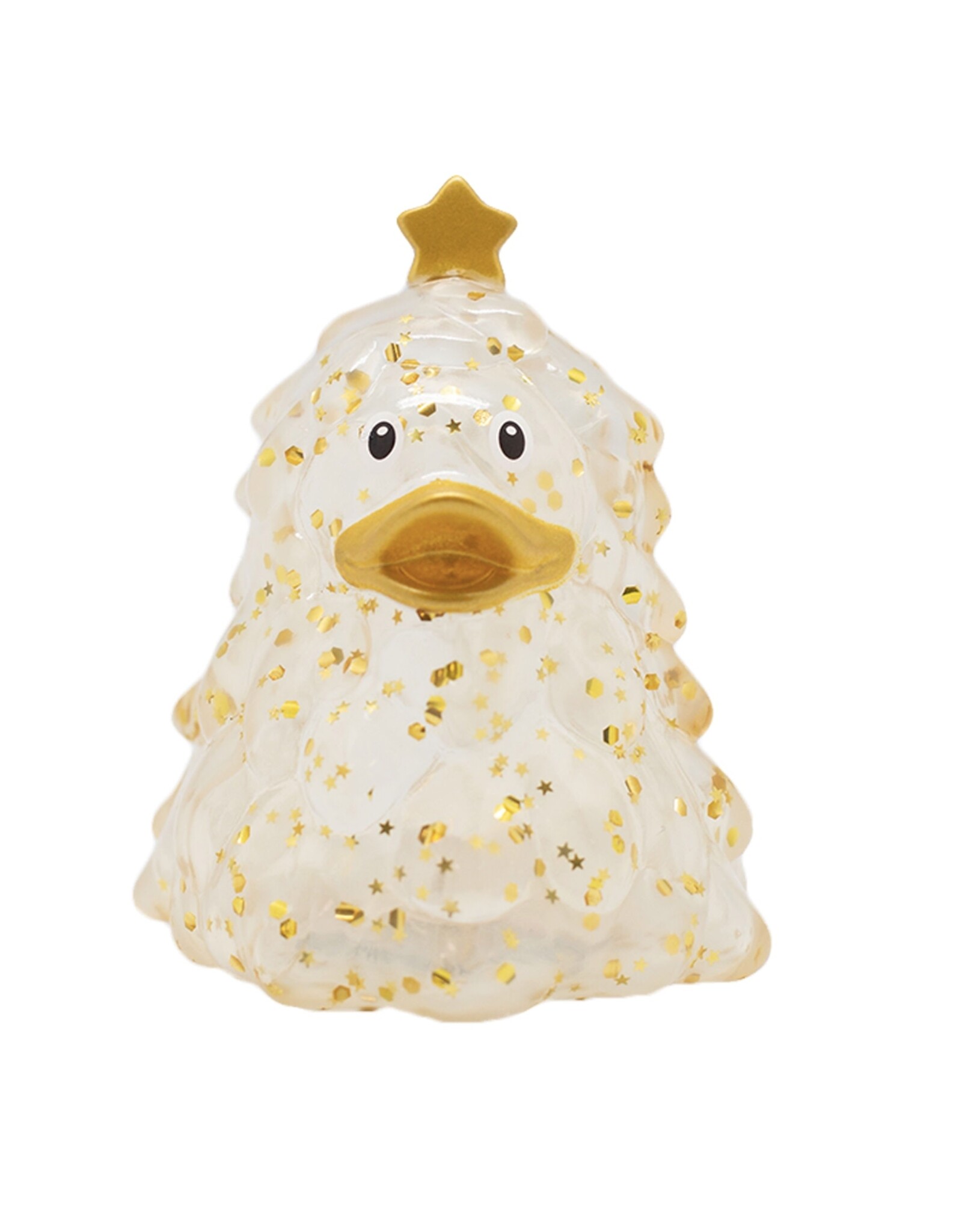 Lilalu Canard Sapin de Noël à paillettes dorées