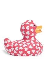 Pink Hearts  I_U Rubber Duck