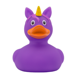 Lilalu Purple Unicorn Rubber Duck