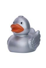 Classic Silver Rubber Duck with Wings