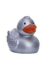 Classic Silver Rubber Duck with Wings