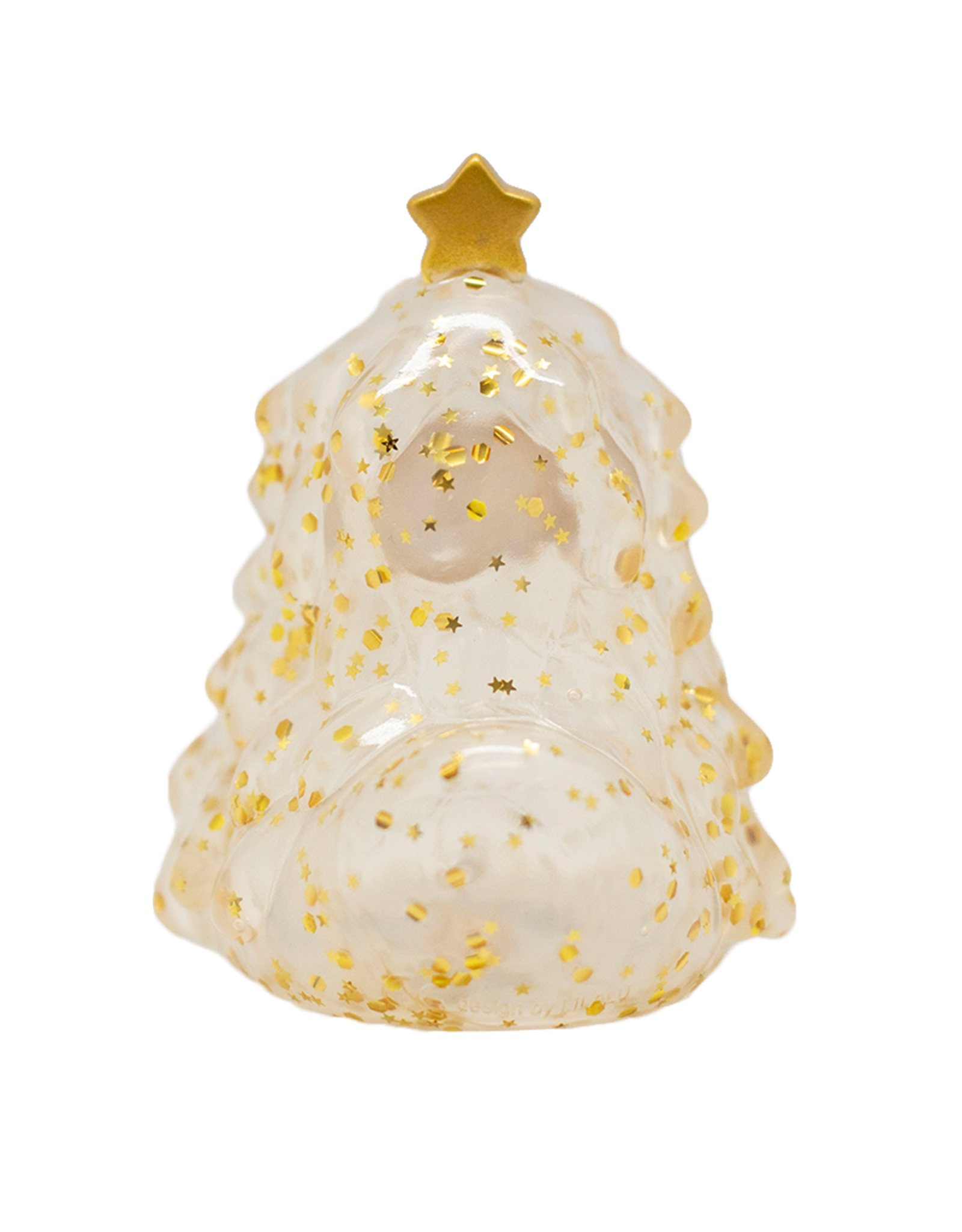 Lilalu Canard Sapin de Noël à paillettes dorées