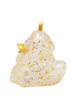 Lilalu Canard Sapin de Noël à paillettes dorées