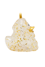 Lilalu Canard Sapin de Noël à paillettes dorées