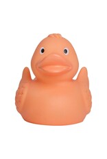 Pastel Orange Rubber Duck with Wings