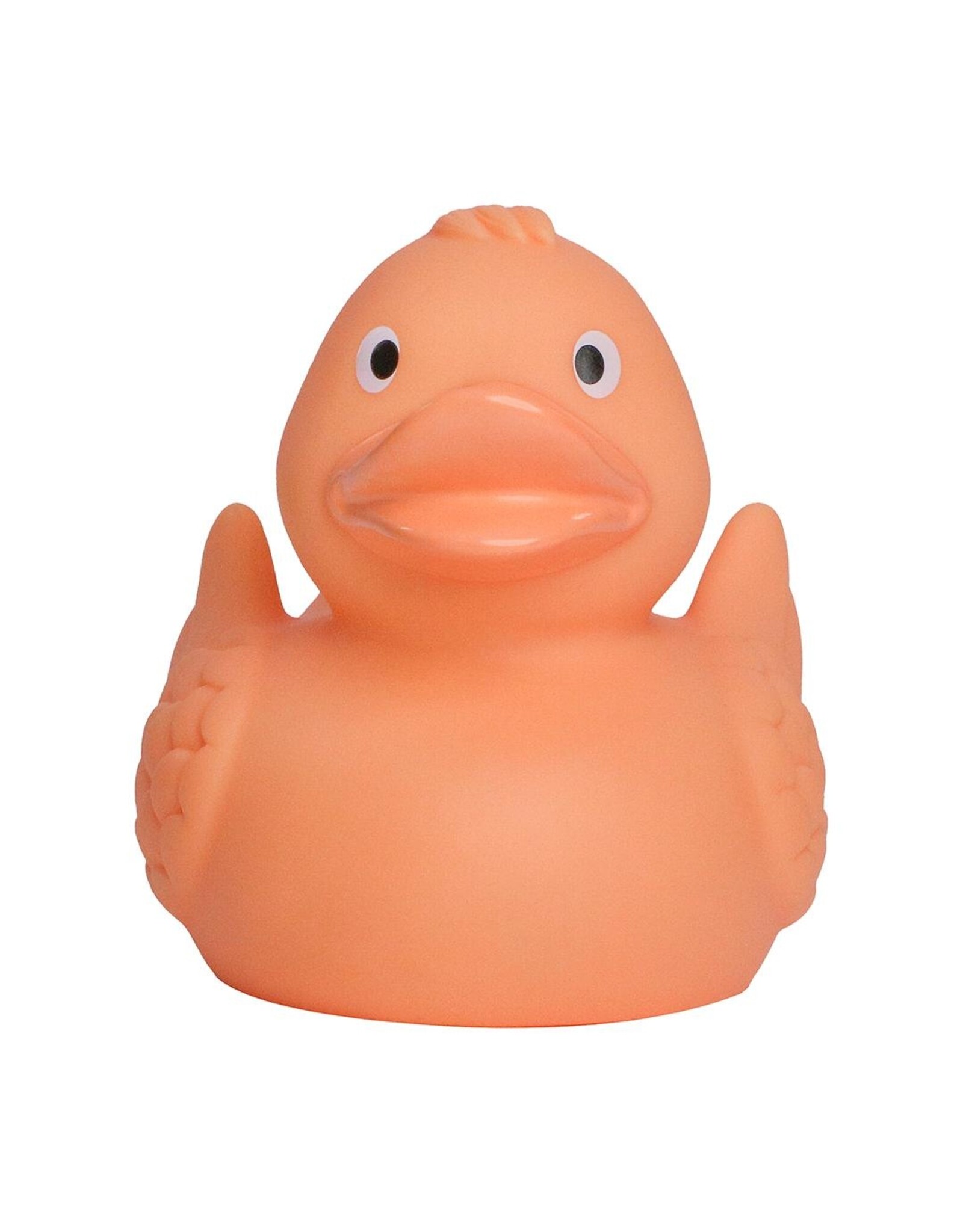 Pastel Orange Rubber Duck with Wings