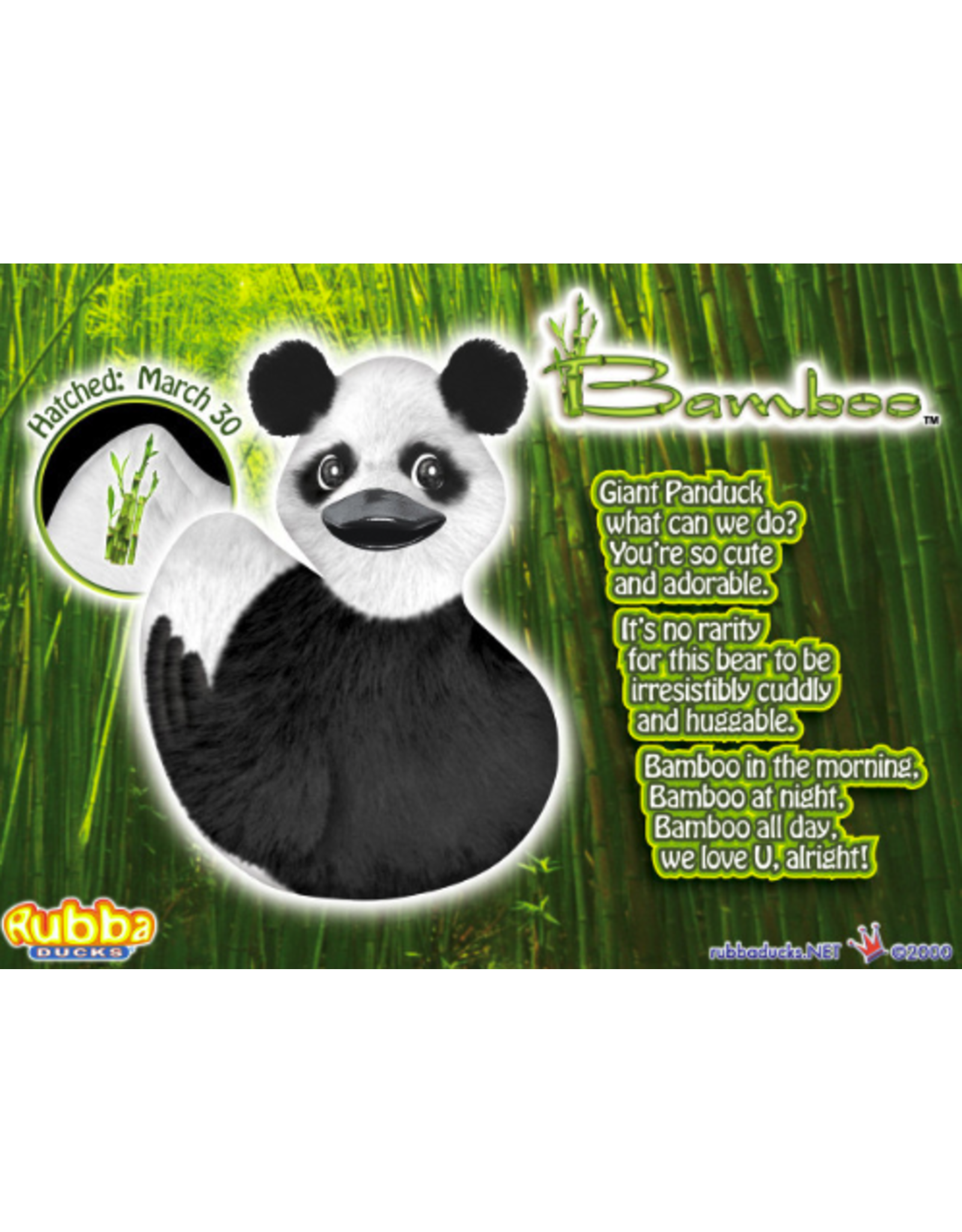 Canard Bambou - Panda