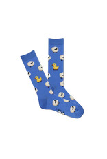 Men's Socks: Odd Yellow Duck with Sheep - Fits All Sizes