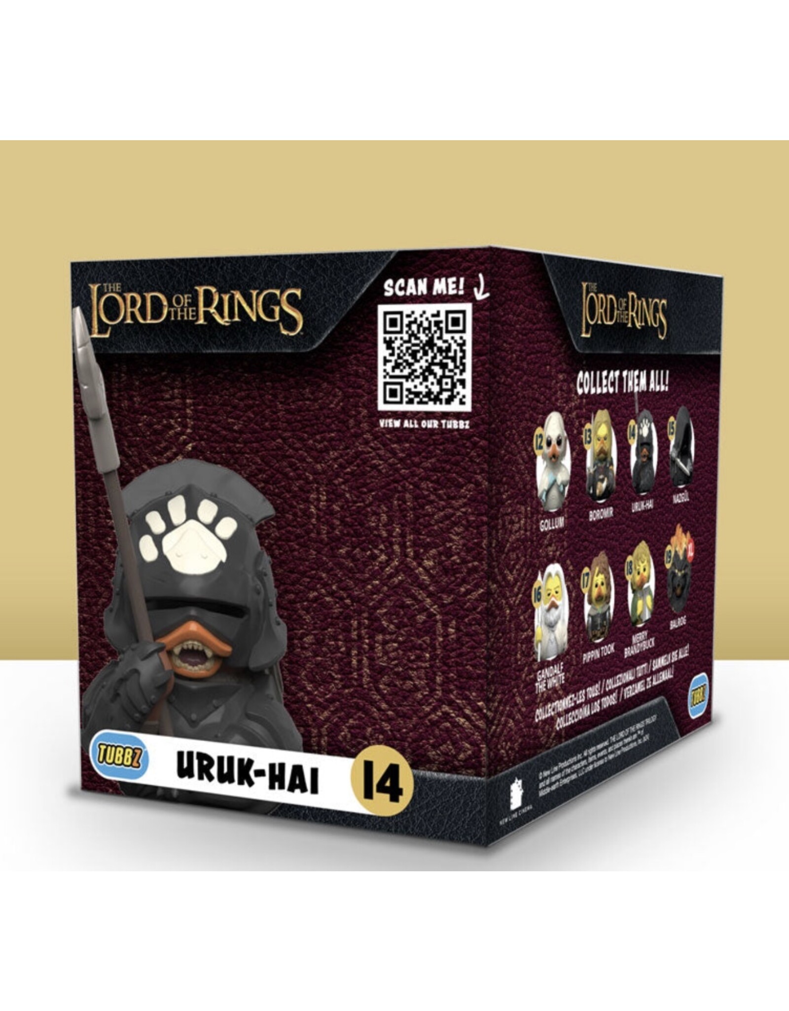 Tubbz Lord of the Rings Uruk-Hai Pikeman Rubber Duck - Boxed Edition