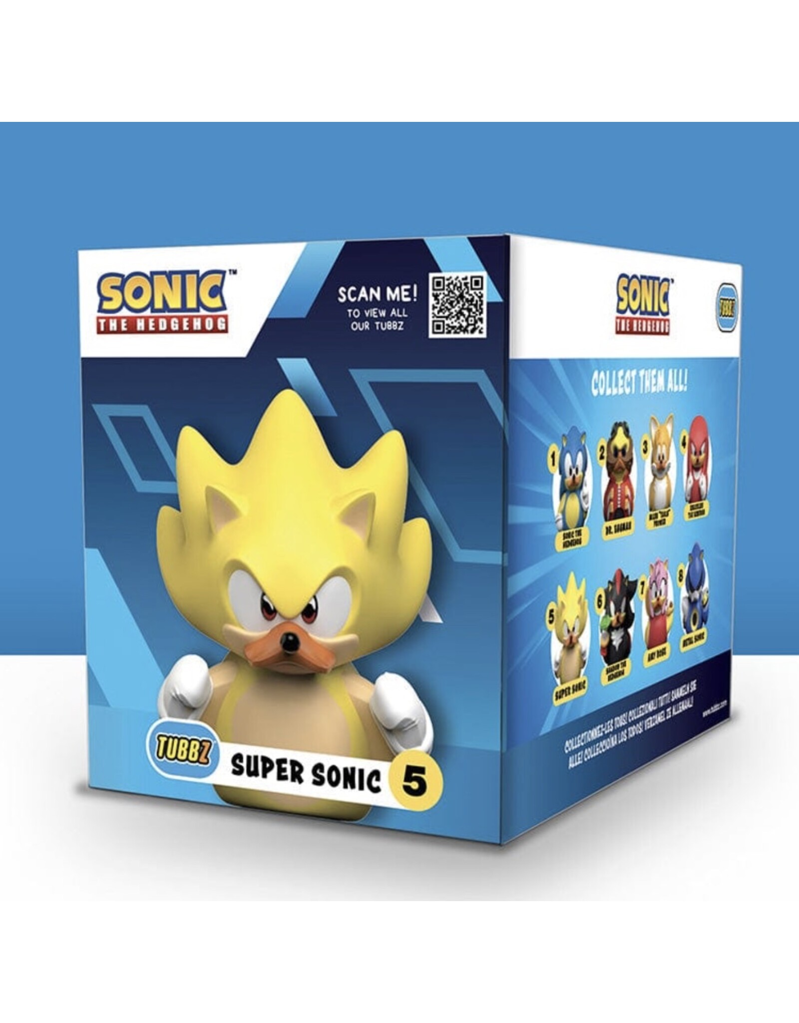 Tubbz Sonic the Hedgehog - Super Sonic Rubber Duck - Boxed Edition