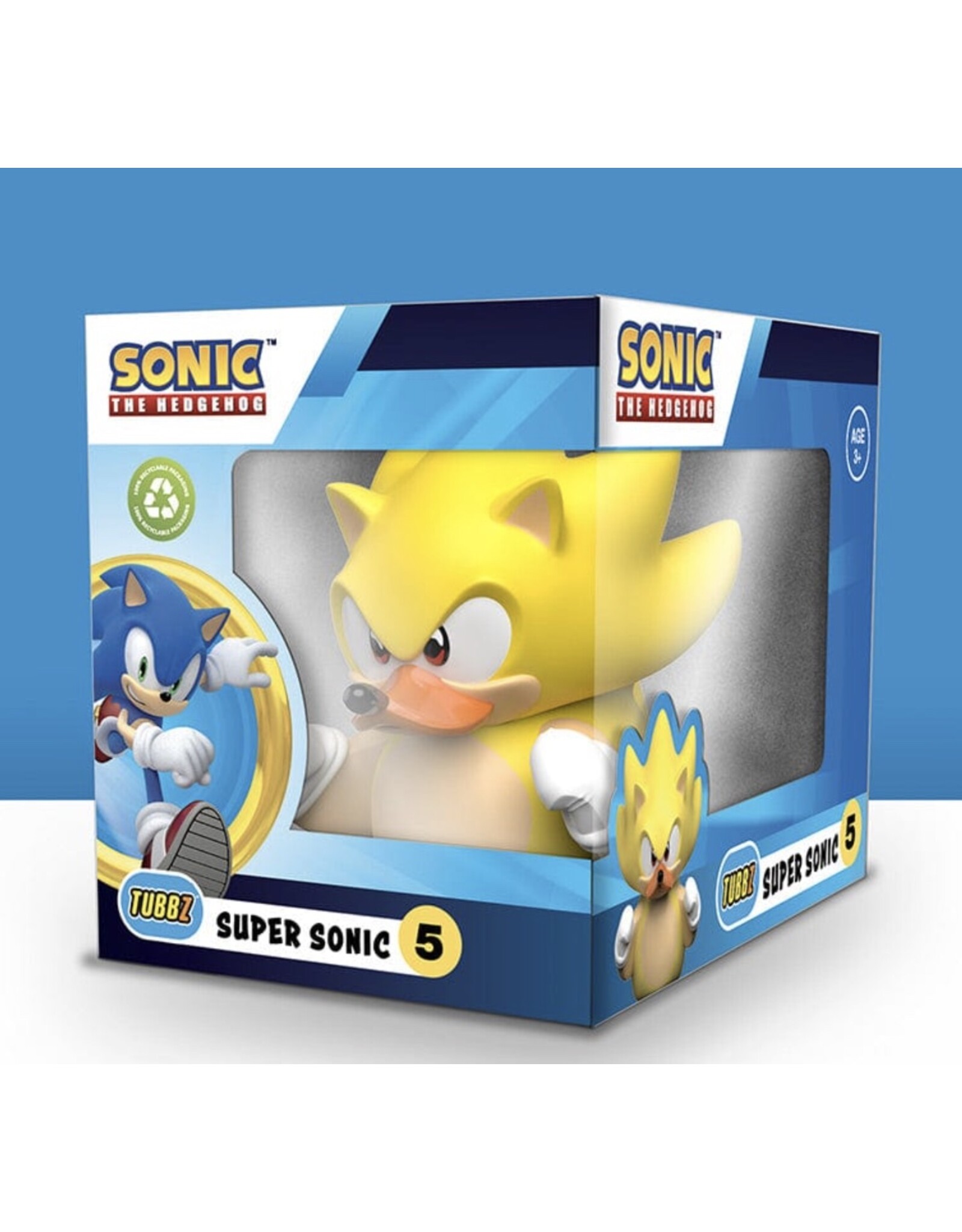 Tubbz Sonic the Hedgehog - Super Sonic Rubber Duck - Boxed Edition