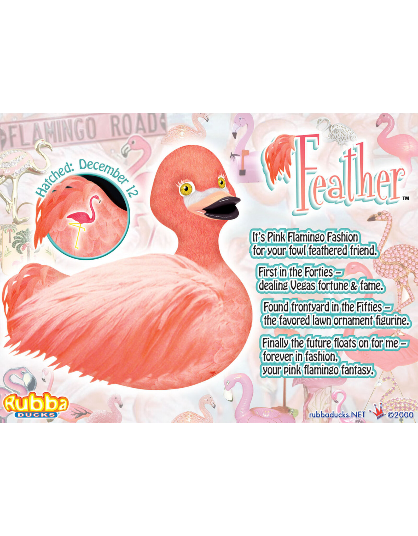 Canard Flamingo flamant à plumes