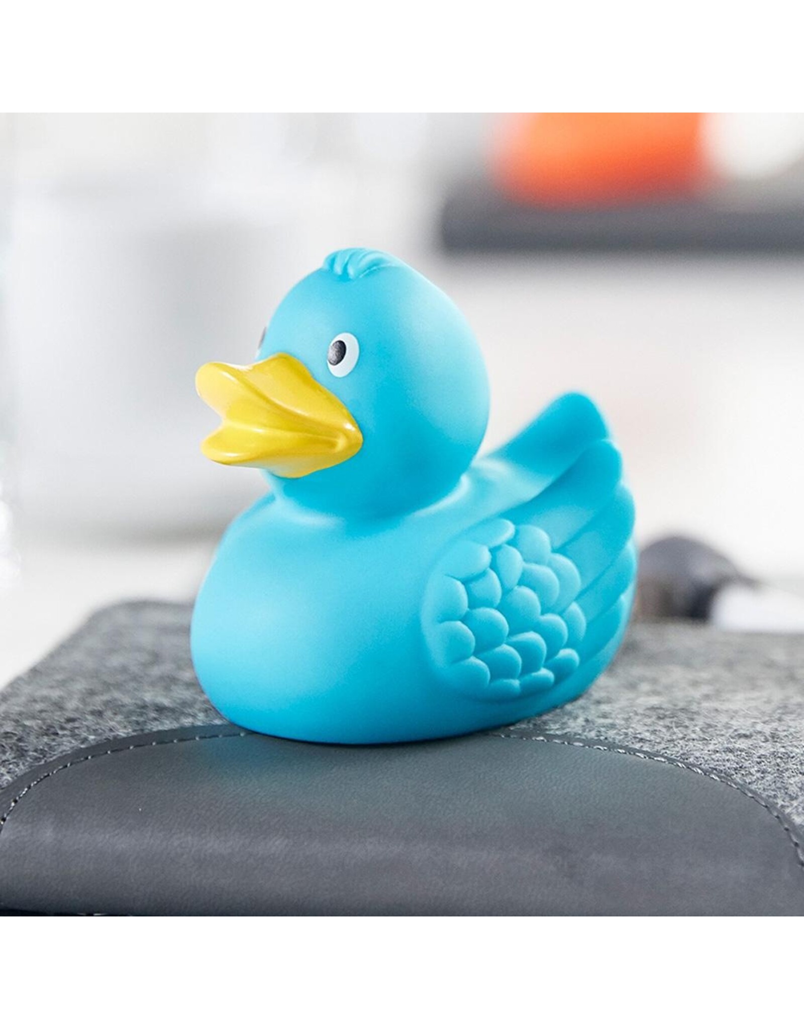 Turquoise Blue Rubber Duck with Wings