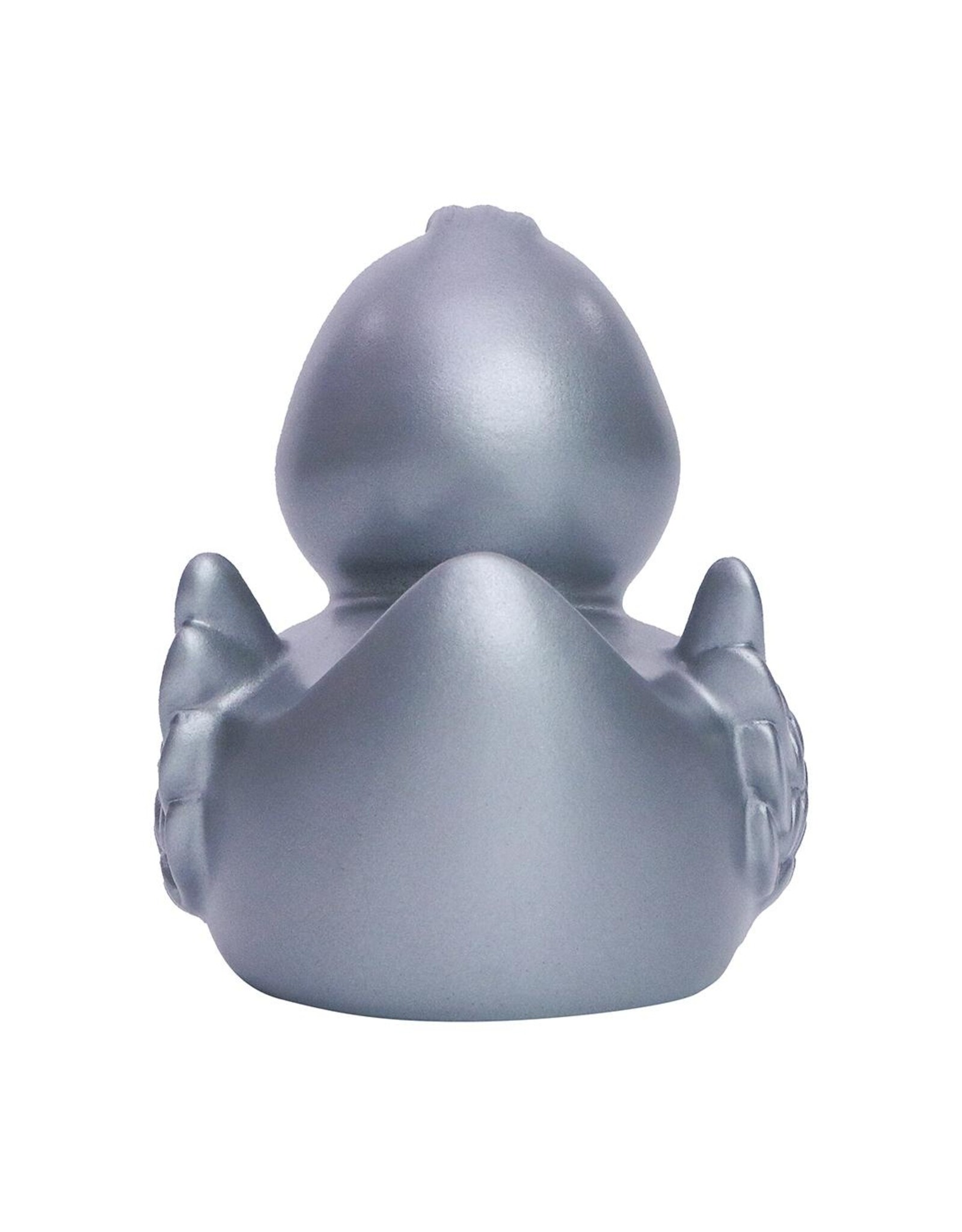 Classic Silver Rubber Duck with Wings